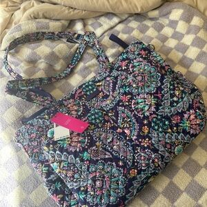Vera Bradley Blue Quilted Shoulder Bag
